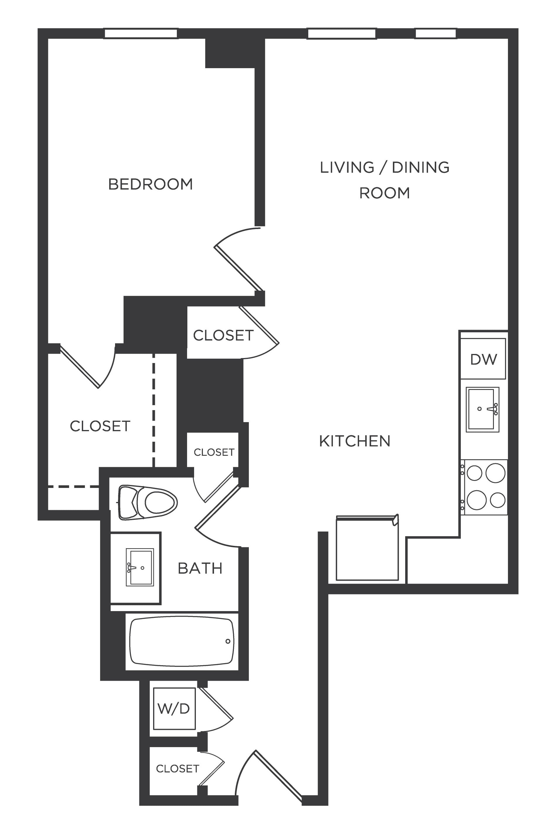 Floor Plan Image of Apartment Apt 0734